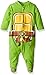 Nickelodeon Baby Boys' Teenage Mutant Ninja Turtle Sleep N Play Coverall, Green, 3-6 Months