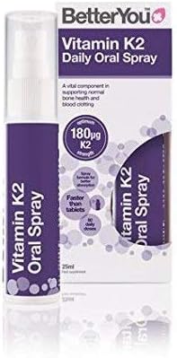 BetterYou Vitamin K2 Oral Spray 25ml (Pack of 4), 25 ml (Pack of 4)