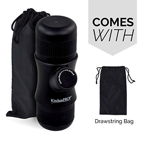 Minipresso KitchenPROP Mini Portable Handheld Espresso Coffee Maker with Carrying Bag-Portable for Home,Office,Travel,Outdoor,BLACK - Thumbnail 7