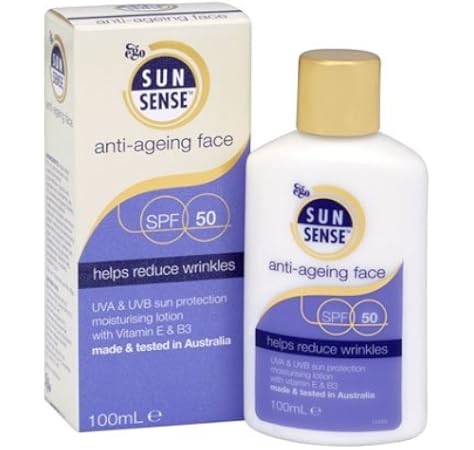 Amazon Com Sunsense Anti Ageing Face Spf50 Sunscreen 100 Ml Computers Accessories