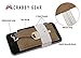 Crabby Gear - Front Pocket Wallet - Minimalist Wallet - Genola Brown - Leather - Carry Cards, Cash, Phone, Keys - Securely Holds for Easy Access - Lobster Claw Keychain Included- Ultra Thin 4