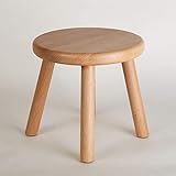 Exing Kids Stool, Small Bench Personal Small Stool Solid Wood Small Square Stool Adult Round Stool NBaby Stool Children’s Stool