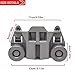 Wadoy W10195417 1872128 Dishwasher Lower Rack Wheels for Whirpool Jenn-Air Ken-more Kitchen-Aid Dishrack Roller WPW10195417 Replacement for AP6016764 PS11750057 Bracket Assembly