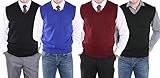 Men's V-Neck Sweater Vest - Many Sizes & Colors