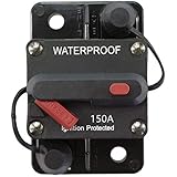 STETION 150 Amp Circuit Breaker Trolling with Manual Reset Car Marine Trolling Motors Boat ATV Manual Power Protect for Audio