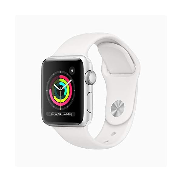 Apple Watch Series 3 (GPS, 38mm) - Silver Aluminum Case with White Sport Band