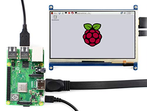 Waveshare 7 Inch Display for Raspberry Pi 4 Capacitive Touchscreen HDMI ...