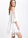 Milumia Women's Summer Cold Shoulder Crochet Lace Sleeve Loose Beach Dress