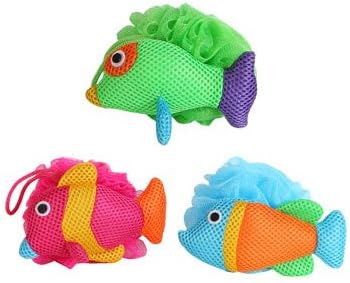 Tropical Fish Bath Sponges - Set of 3