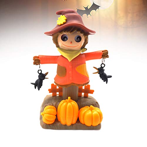image for Amosfun Solar Dancing Toys Bobble Head Toy Halloween Scarecrow Dancing