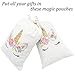 Birthday Unicorn Party Favor Bags Unicorn Candy Bags Gift Unicorn Treats Gift Bags for Girls Birthday Unicorn Party Bag Durable Canvas Unicorn Party Supplies Pack of 12