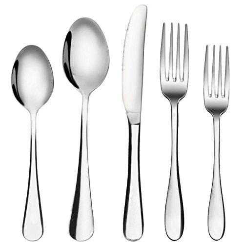 Silverware Set, MCIRCO 20-Pieces Flatware Set Heavy-Duty Stainless Steel Cutlery Set, Silverware Set,tableware set-Service for 4