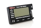 Tenergy 5-in-1 Battery Meter, Intelligent Cell Meter Digital Battery Checker Battery Balancer for LiPo / LiFePO4 / Li-ion/NiCd/NiMH Battery Packs