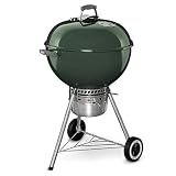 Weber 14407001 Original Kettle Premium Charcoal Grill, 22-Inch, Green