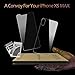 Conleke Front Back Screen Protector for iPhone Xs Max [2-Pack], Tempered Glass [3D Touch] Front Rear Anti-Fingerprint/Scratch Compatible with iPhoneXs Max (6.5 inch)