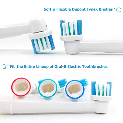 8 Pack Replacement Brush Heads Standard Precision Clean Toothbrush Heads For Braun Oral B Vitality Pro Smart Genius And Other Electric Rechargeable Toothbrushes Pricepulse