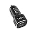 iXCC 24W/4.8A 2 Port Car Charger, Fast Car Charger Adapter for iPhone 8s 7s 6s Plus, USB Car Charging Ports for Galaxy S8+ S7 S6 Edge, iPad Pro Air mini, Note 5, LG, Nexus and More - Black/Red 2 Pack