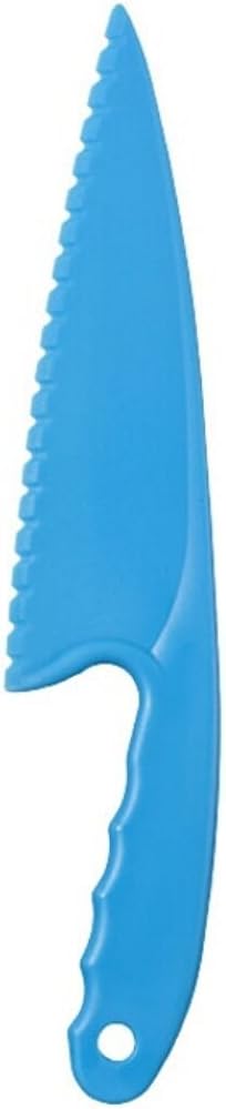 Cake Knife Bread Pie Pastry Cutter Server Leveller Lettuce Knife Plastic Serrated Kitchen Baking Tool by HomeElabador (Blue)