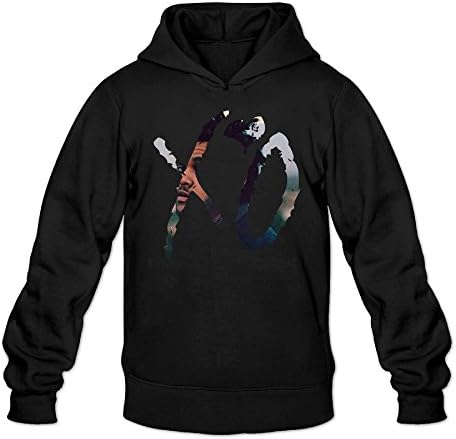 TOP WANG Men's The Weeknd XO Logo Hoodies Black XXL