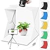 Portable Photo Studio Light Box with Lights for Product Food Photography, Aureday Mini Photo White Box & Flash Lightbox…