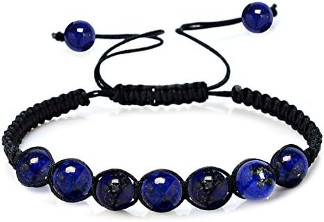 Jauxin Senve Chakras Real Stone Mala Meditation Bracelet