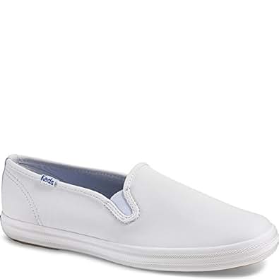 keds womens leather slip ons
