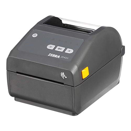 Zebra - ZD420d Direct Thermal Desktop Printer for Labels and Barcodes - Print Width 4 in - 203 dpi - Interface: USB, Ethernet - ZD42042-D01E00EZ