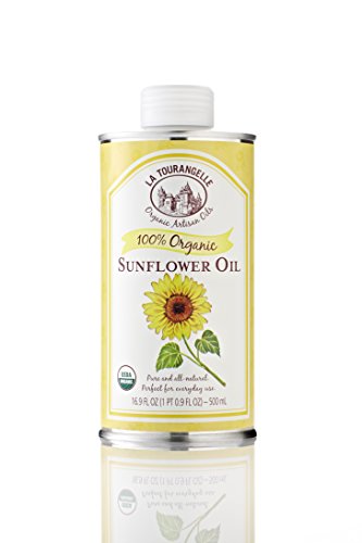 La Tourangelle Organic Sunflower Oil, 16.9-Ounce Tins (Pack of 3) (Popcorn Butter Dispensers Best Price)