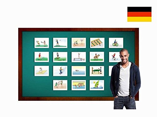 Sports and Action Flashcards in German - Bildkarten - Sportarten