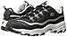 Skechers Sport Women's D'lites Now and Then Fashion Sneaker, Silver Black, 7 M US