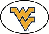 West Virginia University Euro Oval Bumper Sticker