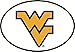 West Virginia University Euro Oval Bumper Sticker