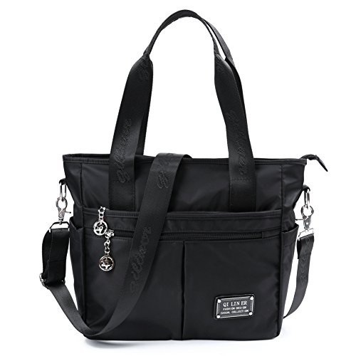 nylon tote bags with zipper closure