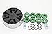 LOSENKA ABEC-9 Skateboard Bearings with Spacers & Washers(Green)