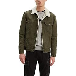 Sherpa Trucker Jacket, Olive Night 
