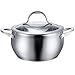 Stainless Steel Cookware Sauce Pot with Lid (4 Quart)