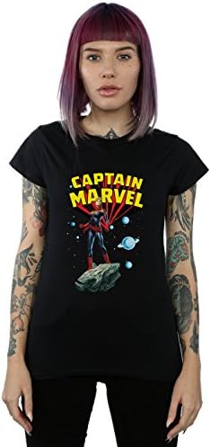 Marvel Women's Captain Marvel Space Pose T-Shirt