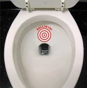 .com: Potty Training Bullseye Decal - Boys sticker Kids Aim Toilet 