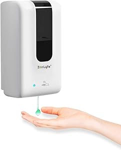 Touchless Hand Sanitizer Dispenser, SwiftFinder Wall Mount Automatic Hands Free Soap Dispenser with 1200ml Refillable Bottle for Hotel, Office, School,Kitchen,Shopping Mall,Church,Restaurant