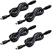 TORCHSTAR 39 Inches Interconnect Cable, Gun Safe Lighting Kit Extension Cable, Under Cabinet Light Extension Cord, LED Under Cabinet Lighting Accessories, Pack of 4