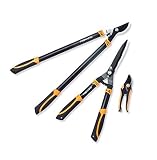 Fiskars 395439-1001 3 Piece Tree and Shrub Lopper-Shears-Pruner Set
