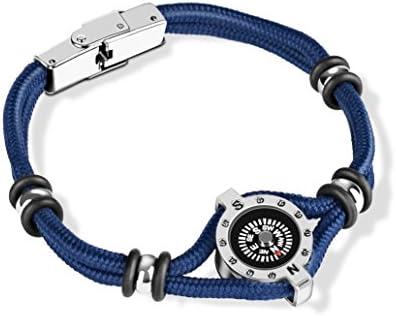 Novelty Birthday Gift for Outdoor Enthusiast! Stylish & Practical, Quality Compass Bracelet, Luxurious Packaging, Paracord Bracelet for Hiking, Camping, Backpacking, Outdoorsman, Camper, Hiker