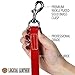 Logical Leather 6 Foot Dog Leash - Best for Training - Heavy Full Grain Leather Lead - Red