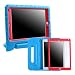 HDE Case for iPad Air 2 - Kids Shockproof Bumper Hard Cover Handle Stand with Built in Screen Protector for Apple iPad Air 2-2014 Release 2nd Generation (Blue Red)
