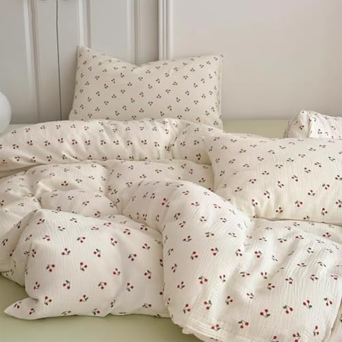 AShanlan Kinderbettwäsche 140x200 Baumwolle Musselin Kinder Bettwäsche Set