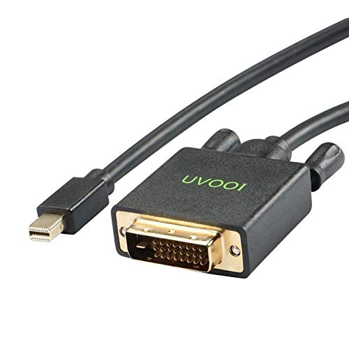 Mini DisplayPort to DVI Cable 10 Feet, UVOOI Thunderbolt 2 to DVI Cable Adapter Compatible MacBook, Surface Pro, MacBook Pro, iMac, MacBook Air, Mac Mini etc Black - Thumbnail 5
