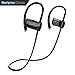 Bluetooth Headphones, Wireless Earbuds Bluetooth 4.1 with Microphone Sport Stereo Headset,IPX7 Waterproof Earphones,Premium Sound with Bass, Noise Cancelling, for Gym Running Workout (Black)