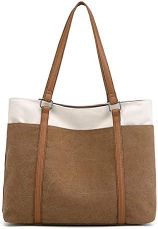 NICOLE&DORIS カバン レディース トートバッグ 2WAY 大容量 ハンドバッグ 鞄女性用 手提げ オシャレ 通勤バッグ 肩掛け 人気キャンバストート バッグ 通気 マルチポケットA4対応 ビジネス 通勤 旅行