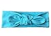 QandSweet Baby Girl Headbands with Polygonal Flower Inlay Rhinestone for Photography (8 Pack Solid Bunny Ears)