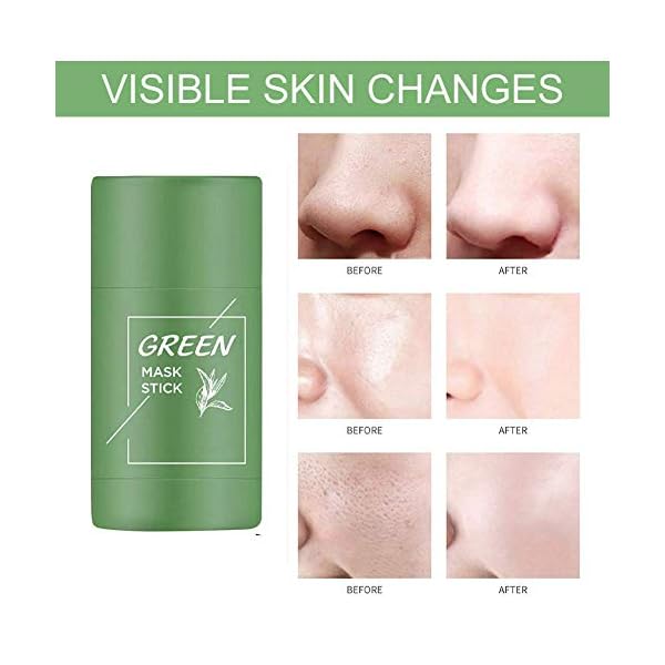 Green Tea Purifying Stick Mask for Face Facial Skin Care Product Green Tea Clay Moisturizer Oil Control Face Mask…
